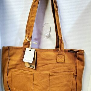 Stylish Wrangler Tan Canvas Tote Bag